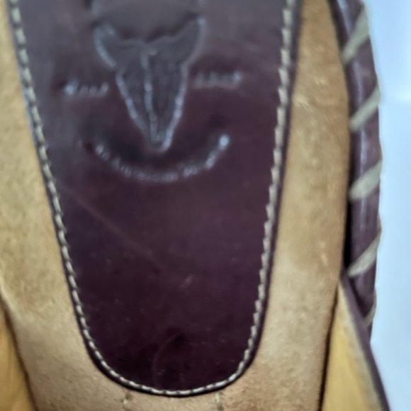 FRYE Charlotte Leather Heeled Mule Clogs sz 9.5 - Picture 5 of 7